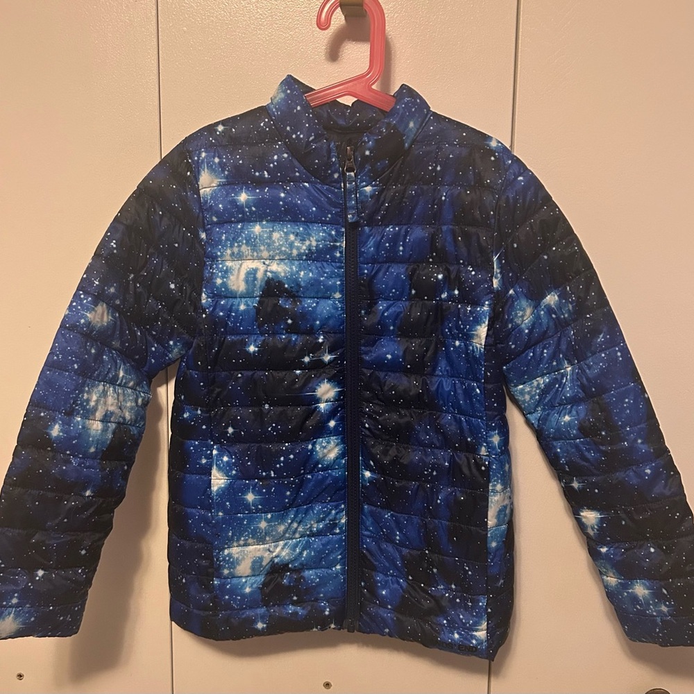 Lands' End Kids Blue Galaxy Print Size 8 (M)